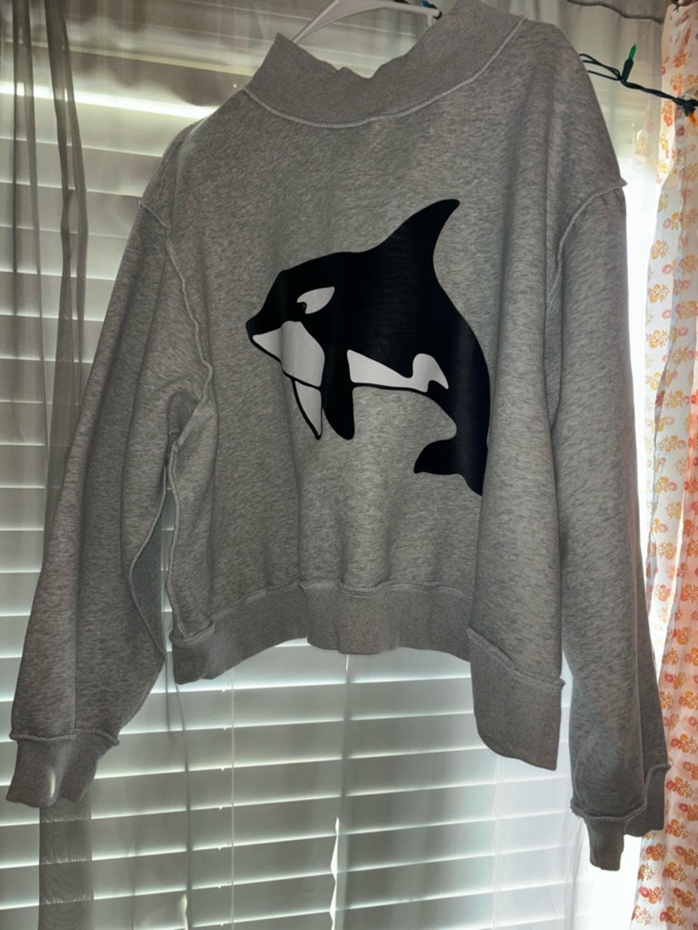 Whale Yeah Reversible Boxy Pullover